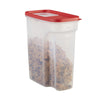 Flip-Top Cereal and Food Storage Container, 18 Cup, Red