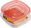 8-Piece TakeAlongs Food Storage Container Set, Sandwich, Red