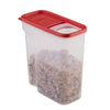 Flip-Top Cereal and Food Storage Container, 18 Cup, Red
