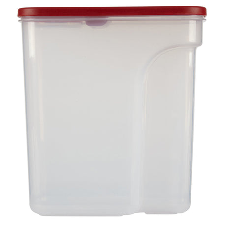 Flip-Top Cereal and Food Storage Container, 18 Cup, Red