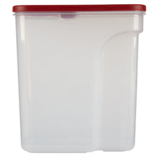 Flip-Top Cereal and Food Storage Container, 18 Cup, Red